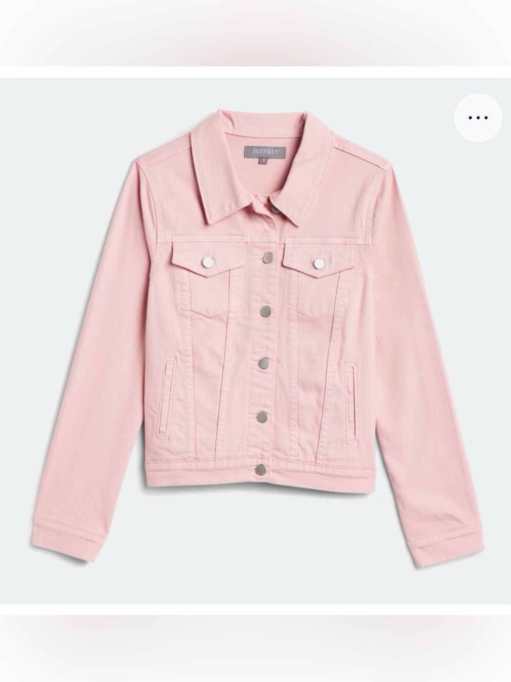 Just USA Hadid Pink Denim Jacket- NWOT